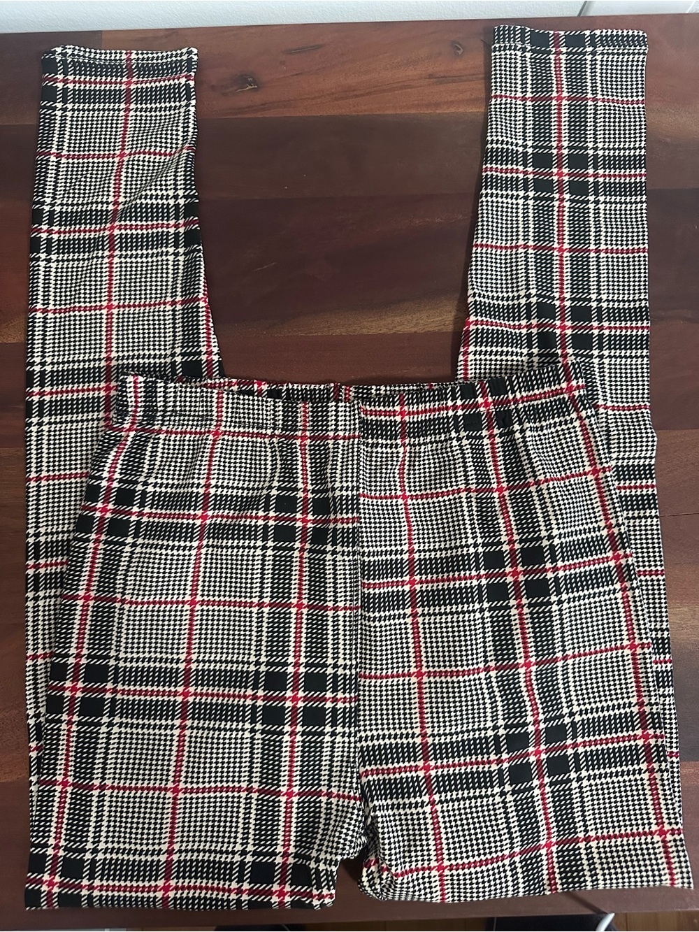 Lidly Women’s Printed Superb Soft Leggings - Black, White & Red Size S-L NWOT